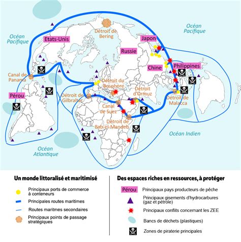 Mers Et Océans Au Cœur De La Mondialisation Terminale Sujet Mers et océans : vecteurs essentiels de la mondialisation - Tle - Cours  Géographie - Kartable